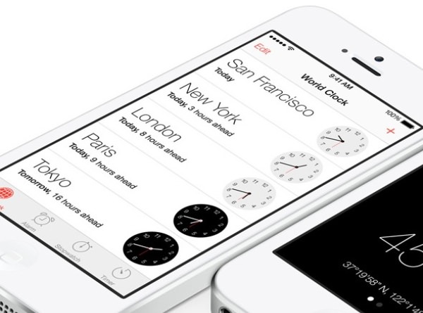 Apple iOS Design clock
